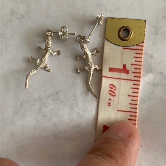 NWT Sterling Silver Lizard Earrings - Picture 2 of 3